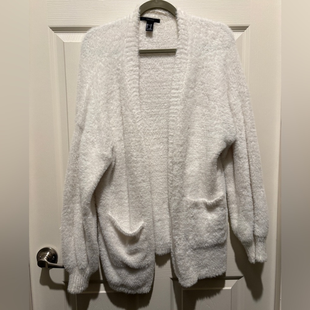 Forever 21 Soft White Cardigan